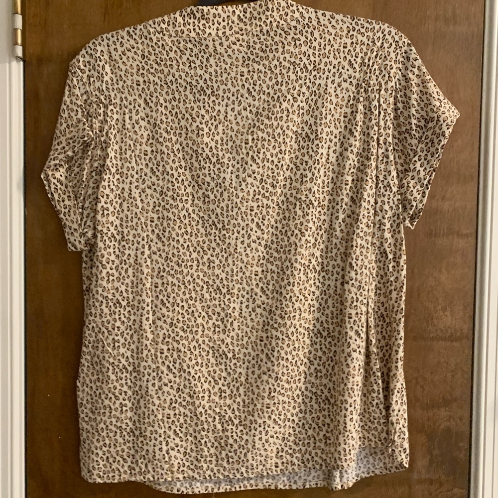 GAP cheetah print blouse. NWT